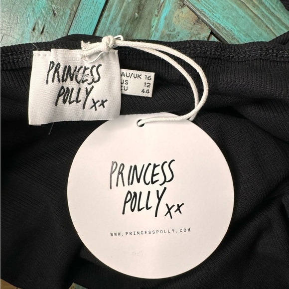 Princess Polly Black Charlotte Bodysuit Size 12 NWT - Picture 9 of 12